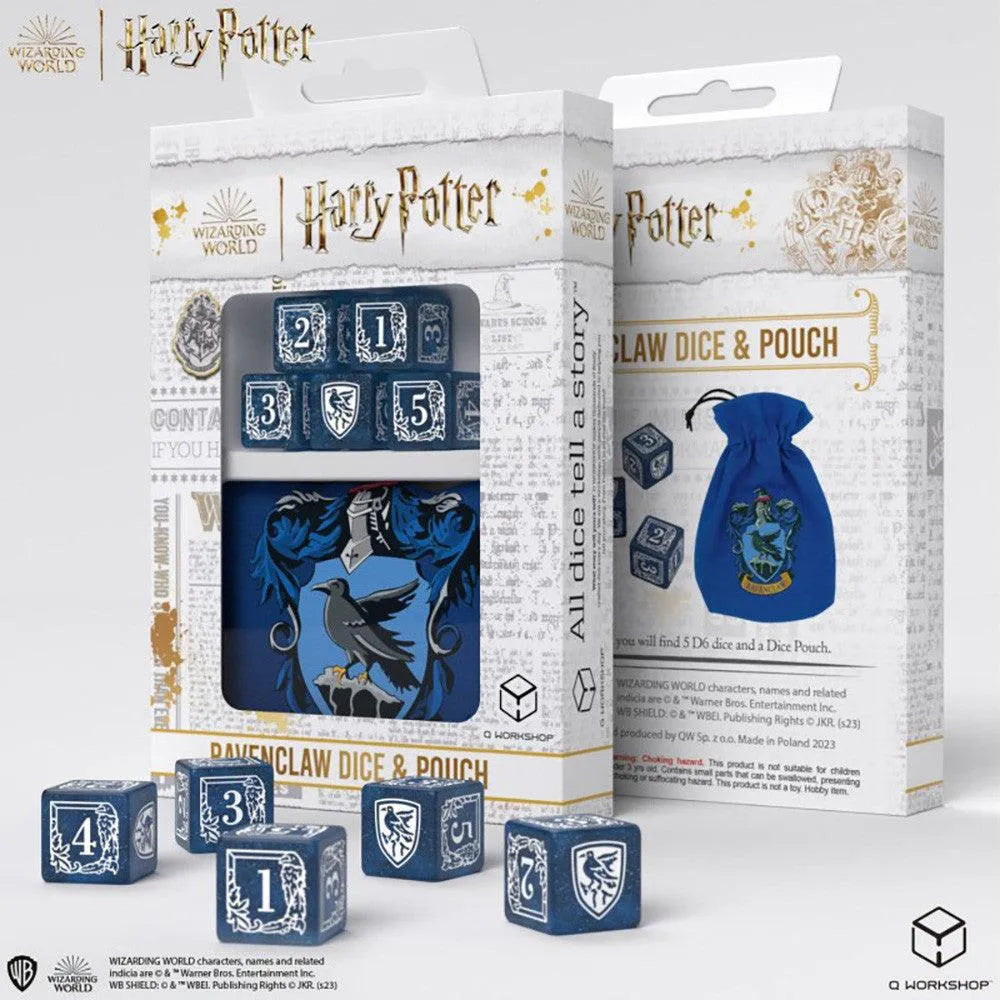 VR-111316 Harry Potter Ravenclaw Dice and Pouch (5 x D6 dice) - Q-Workshop - Titan Pop Culture