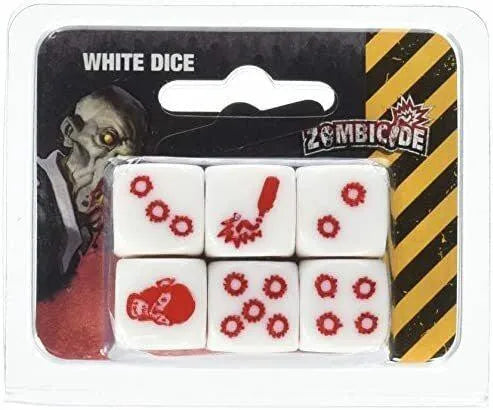 VR-111812 Zombicide White Dice (6) - CMON - Titan Pop Culture