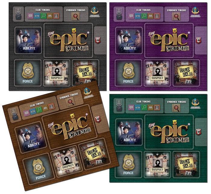 VR-112129 Tiny Epic Crimes 4 Pack Player Mats - Titan Pop Culture - Titan Pop Culture