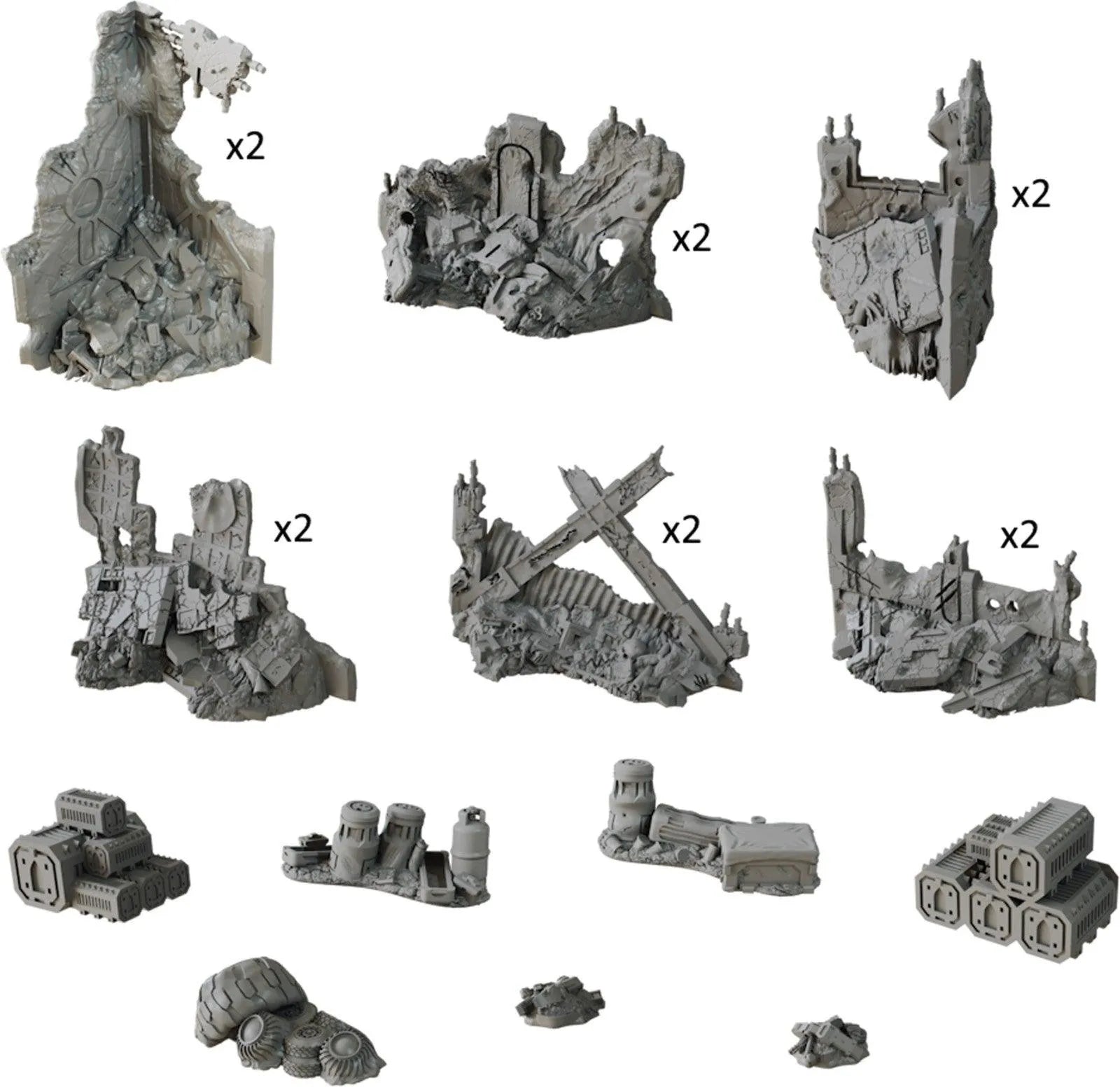 VR-114572 TerrainCrate Deadzone Ruins - Mantic Games - Titan Pop Culture