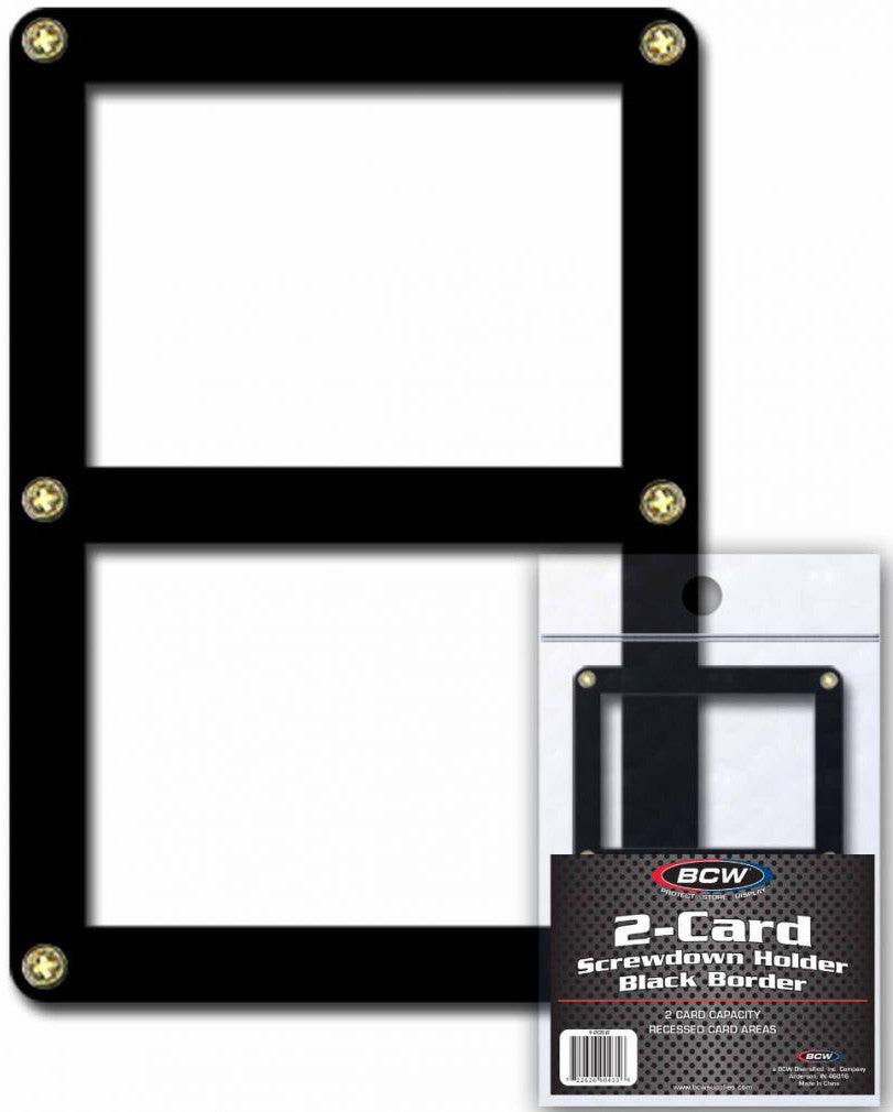 VR-38964 BCW Screwdown Holder Double Card Black Border - BCW - Titan Pop Culture