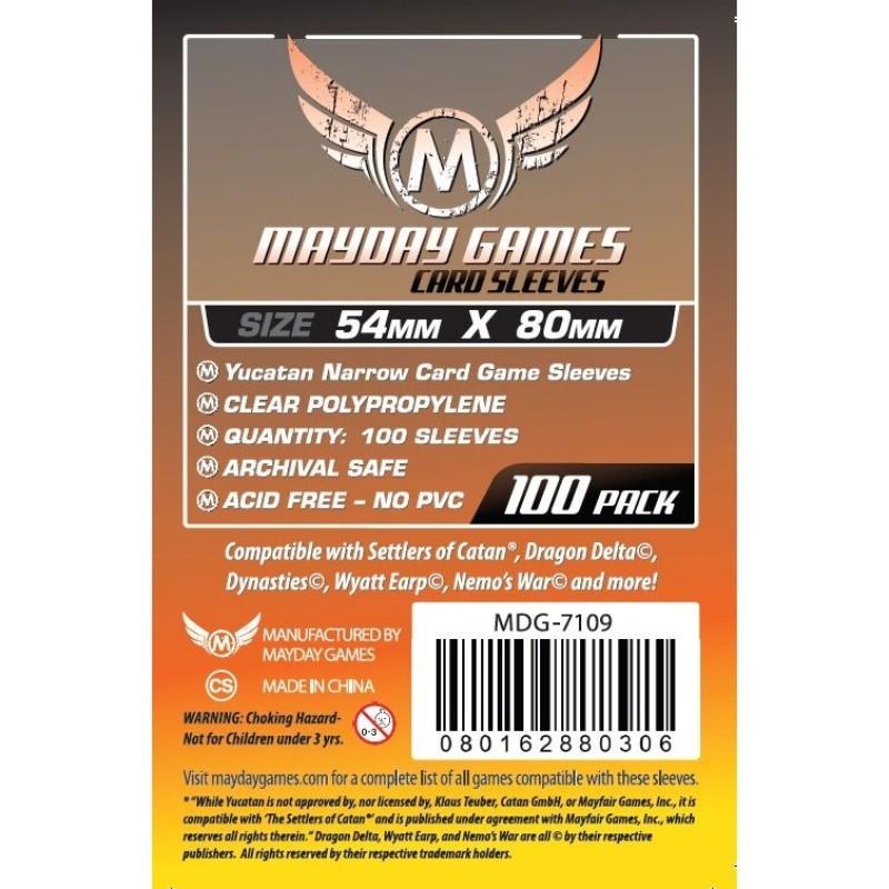 VR-53813 Mayday - Yucatan Narrow Card Game Sleeves (Pack of 100) - 54 MM X 80 MM - Mayday - Titan Pop Culture