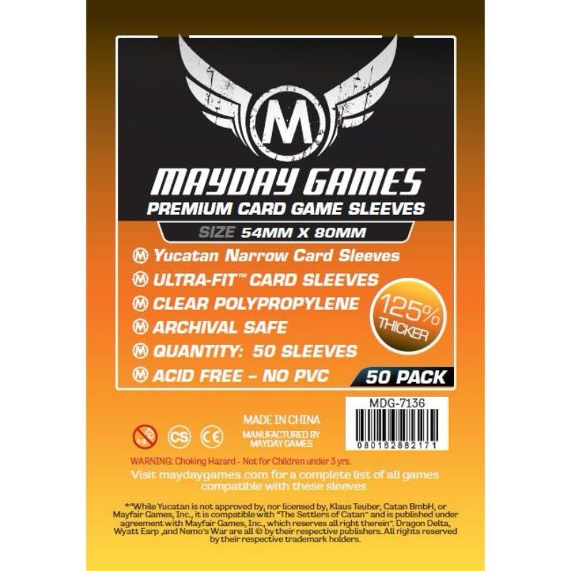 VR-53830 Mayday - Premium Yucatan Narrow Card Game Sleeves (Pack of 50) - 54 MM X 80 MM - Mayday - Titan Pop Culture