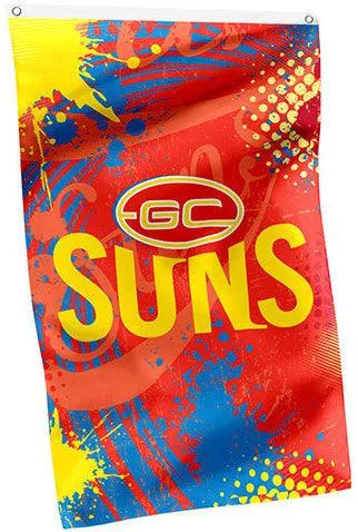 VR-56303 AFL Cape Flag Gold Coast Suns - Licensing Essentials - Titan Pop Culture