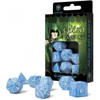 VR-63613 Elvish Glacier & White Dice Set - Q-Workshop - Titan Pop Culture