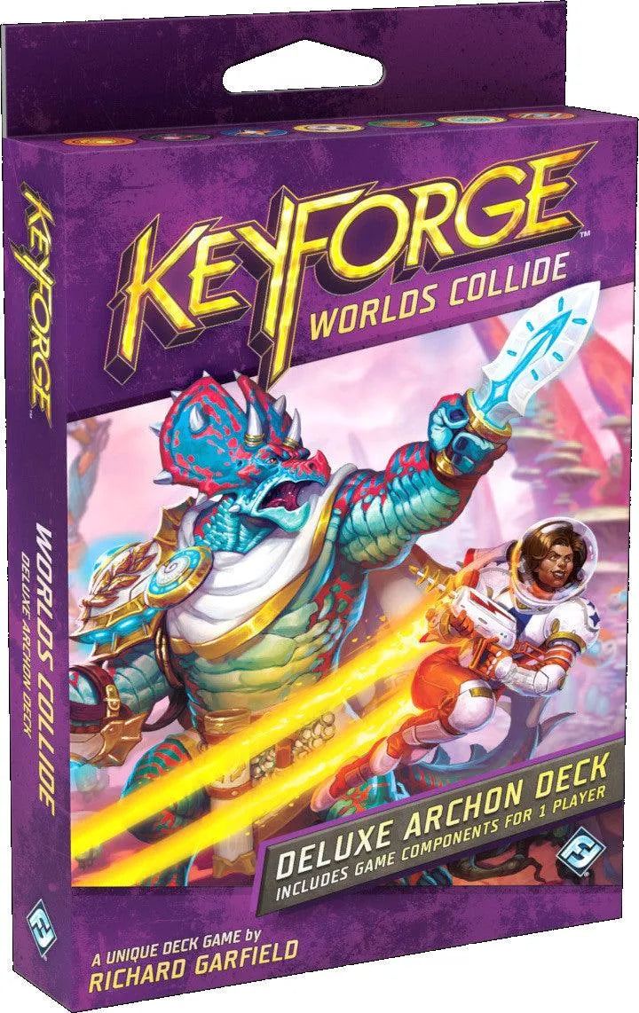 VR-72561 KeyForge Worlds Collide - Deluxe Deck - Ghost Galaxy - Titan Pop Culture