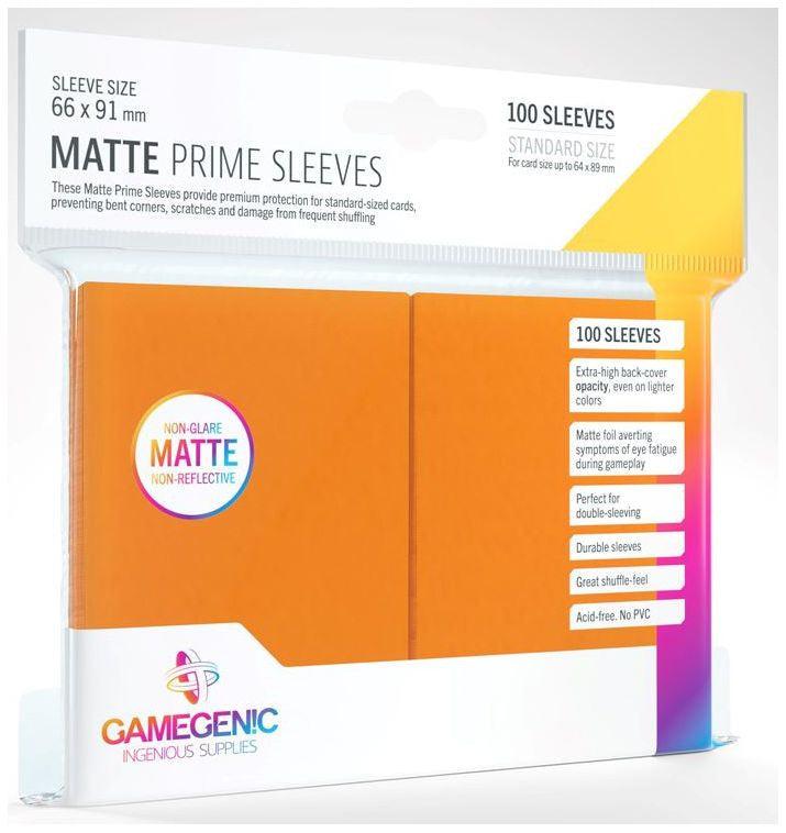 VR-78599 Gamegenic Matte Prime Card Sleeves Orange (66mm x 91mm) (100 Sleeves Per Pack) - Gamegenic - Titan Pop Culture