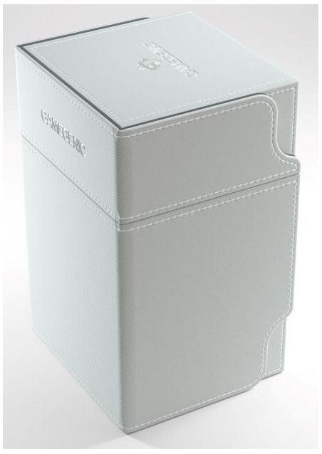 VR-78614 Gamegenic Watchtower Holds 100 Sleeves Convertible Deck Box White - Gamegenic - Titan Pop Culture