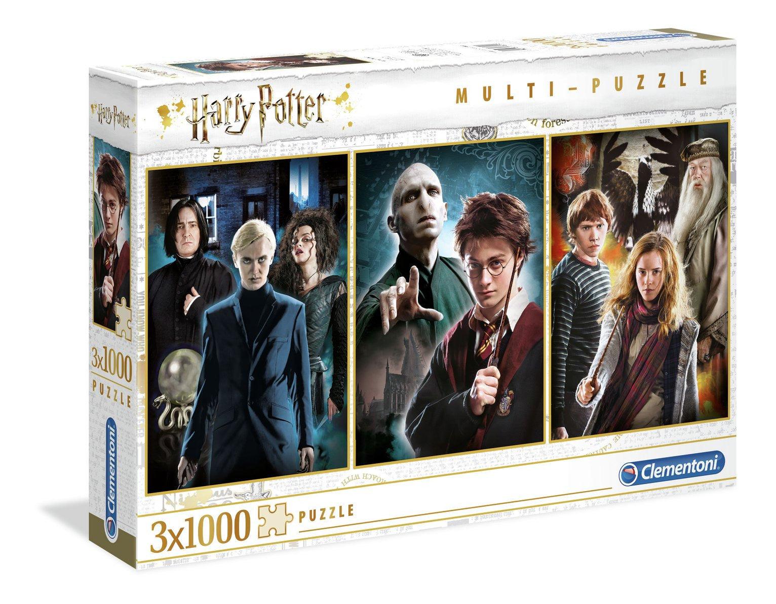 VR-80670 Clementoni Puzzle Harry Potter 3 Pack Puzzle 1,000 pieces each - Clementoni - Titan Pop Culture