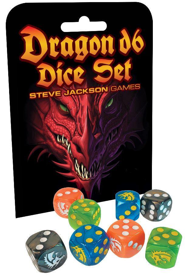 VR-81272 Dragon D6 Dice Set - Steve Jackson Games - Titan Pop Culture