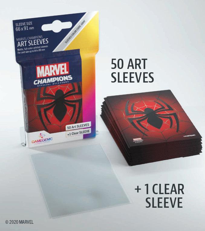 VR-85300 Gamegenic Marvel Champions Art Sleeves - Spider-Man (66mm x 91mm) (50 Sleeves) - Gamegenic - Titan Pop Culture
