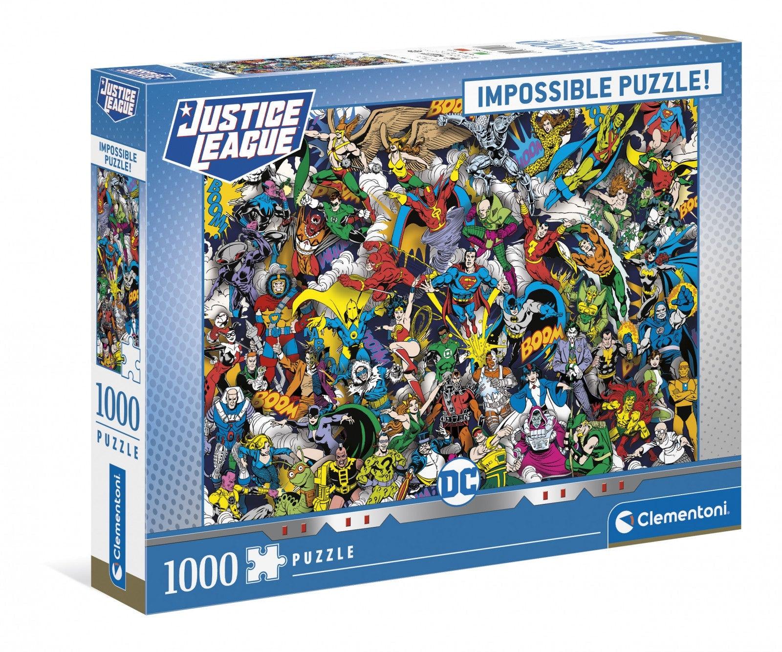 VR-87887 Clementoni Puzzle DC Comics Impossible Puzzle 1,000 pieces - Clementoni - Titan Pop Culture