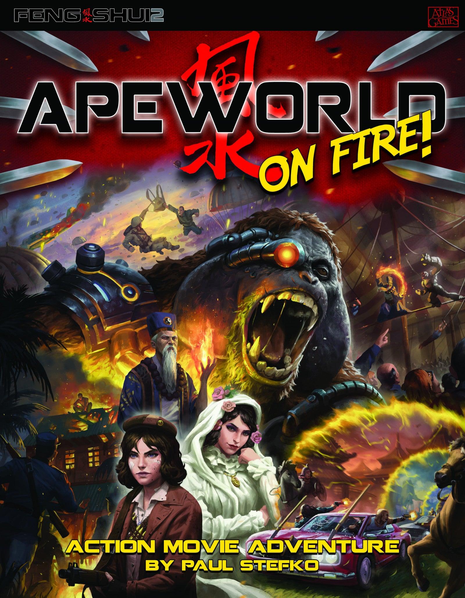 VR-91913 Apeworld on fire! RPG Adventure - Atlas Games - Titan Pop Culture