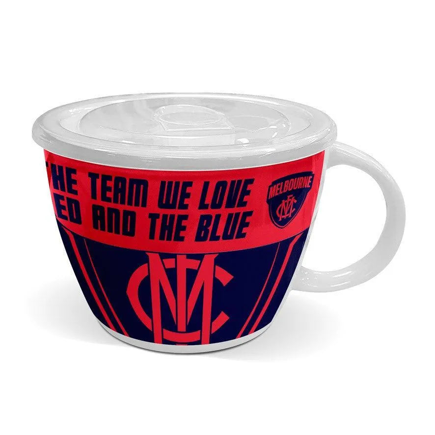 VR-95890 AFL Soup Mug with Lid Melbourne Demons - Licensing Essentials - Titan Pop Culture