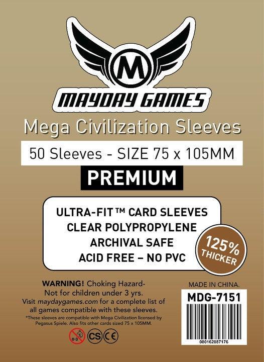 VR-96588 Mayday - Premium Mega Civilization Sleeves - 75 MM X 105 MM (50 Sleeves) - Mayday - Titan Pop Culture