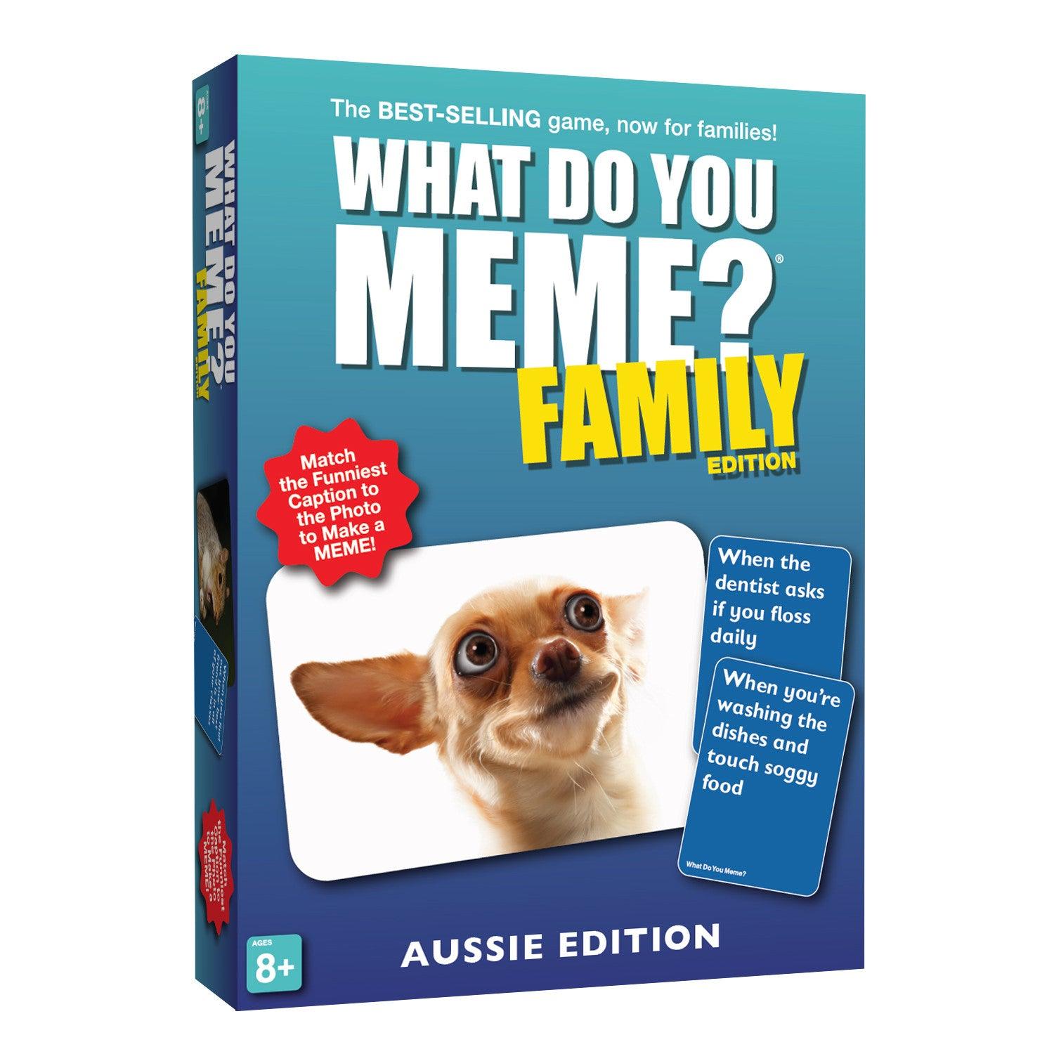 VR-98818 What Do You Meme? Family Aussie Edition (Do not sell on online marketplaces) - What Do You Meme - Titan Pop Culture