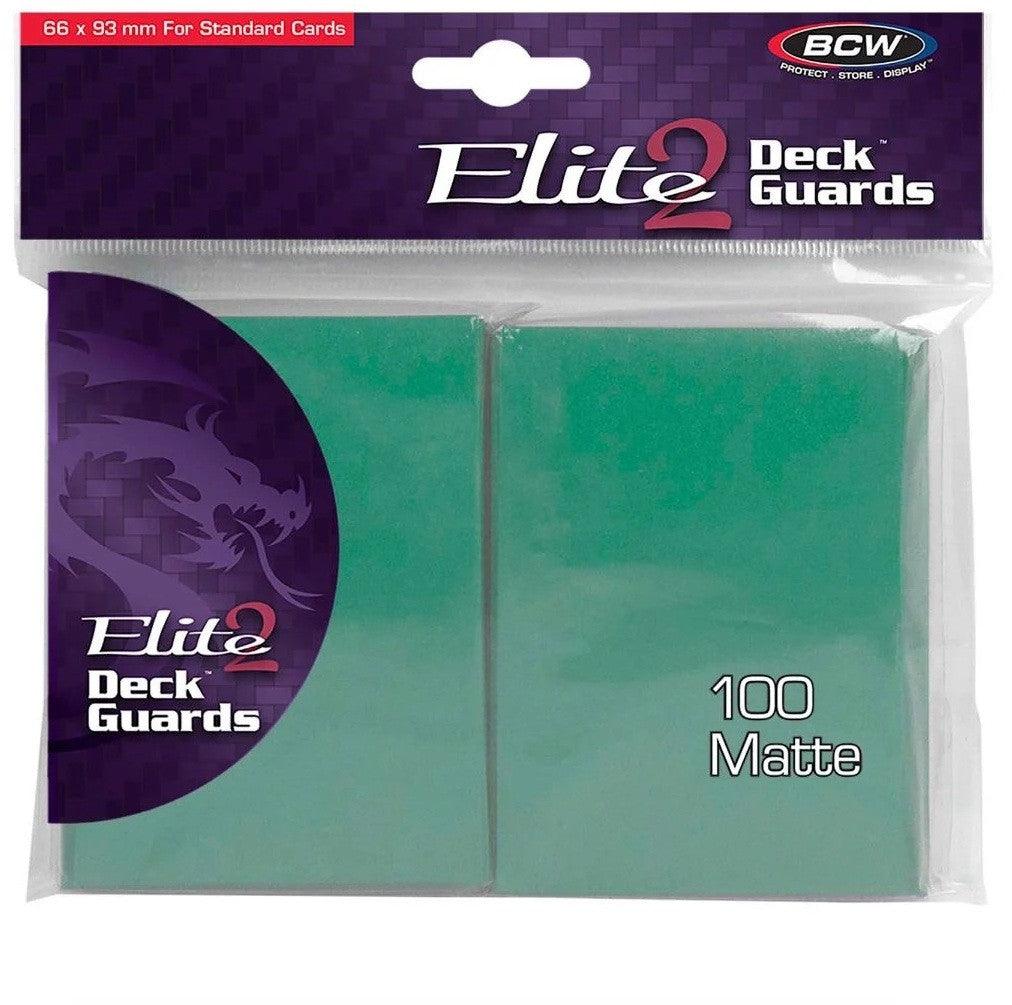 VR-99256 BCW Deck Protectors Standard Elite2 Matte Sea (66mm x 93mm) (100 Sleeves Per Pack) - BCW - Titan Pop Culture
